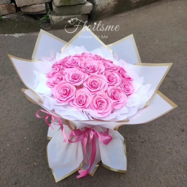Pretty Pink Garden - Round Bouquet (L)
